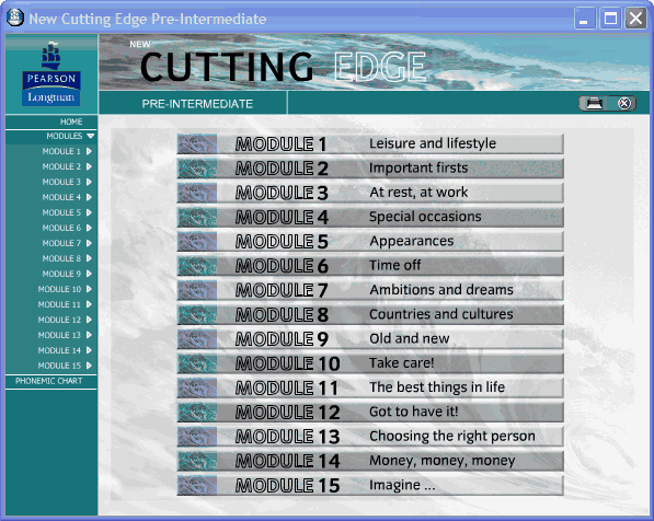 New Cutting Edge - список модулей